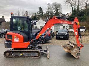 Mini-excavatrice Kubota KX037-4 d'occasion, neuve et propre, poids opérationnel de 40 tonnes, avec pompe hydraulique Liyuan et boîte de vitesses, à vendre - Product Image 6