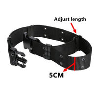 Cinturón Táctico de Nylon Caqui Super Force con Logotipo Personalizado, 57 mm, Resistente al Desgarro, Ajustable, con 32 Ojales de Latón de Alta Resistencia, Multiusos