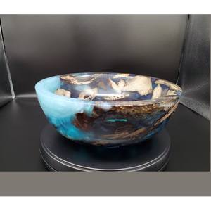 Bol en résine de bois haute vente collations et salade bol de service en résine de bois pour restaurant pour décor de table bol en résine de bois - Product Image 4