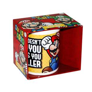 Taza con Diseño de Dibujos Animados de Super Mario, Lo Que No Te Mata Te Hace Más Pequeño, Ideal para Regalos - Product Image 1