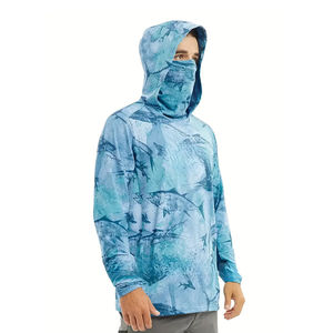 Sweats à capuche chauds pour hommes pour la pêche en plein air, sweats à capuche en polaire pour la chasse, sweats à capuche longs à manches longues personnalisés pour la pêche, séchage rapide, respirant - Product Image 1