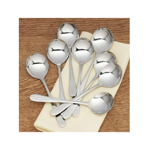 Cuchara para servir de boda de alta calidad, juego de cubiertos de cuchara plateada, mango de diseñador para mesa de comedor de la India - Product Image 3