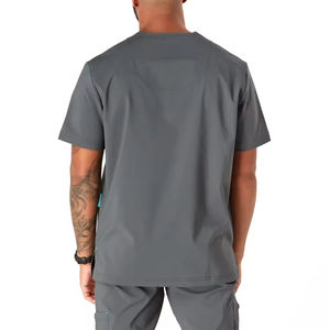 Uniforme d'hôpital pour hommes, chemise de travail extensible à manches courtes, élégante et professionnelle pour les médecins - Product Image 3