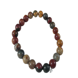 Pulsera elástica de almidón de jaspe Picasso de gran calidad, hermosas piedras preciosas de cristal Natural talladas, grabado, amor de varios estilos - Product Image 2