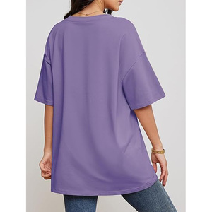 T-shirt respirant en tricot, style décontracté, t-shirt surdimensionné - Product Image 4