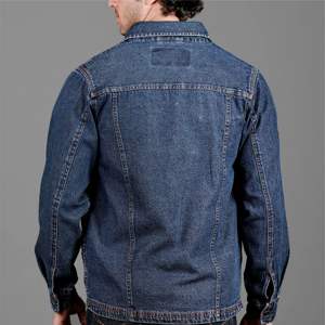 Chaqueta vaquera informal para hombre, chaqueta vaquera cómoda y versátil, perfecta para atuendos informales y actividades al aire libre - Product Image 2