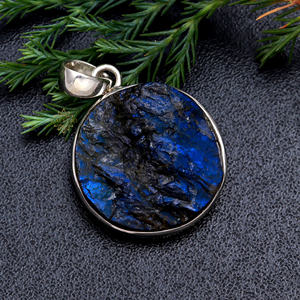 Collier pendentif en labradorite, magnifique pierre précieuse, bijoux en argent, pendentif en pierre précieuse, pendentif porte-bonheur, 925 argent massif, naturel, de bonne qualité - Product Image 3