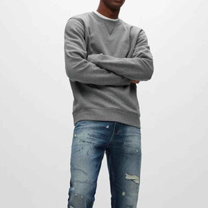 Tout nouveau de haute qualité 2025 nouveau personnalisé dernière conception hommes blanc col rond Street Wear sweats Logo personnalisé sweat - Product Image 4