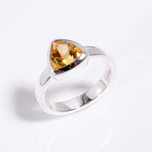 ลูกแพร์โกเมนธรรมชาติอัญมณี925แหวนเงินสเตอร์ลิงขนาด US 8เครื่องประดับพลอยเงินทำมือส่งออกเครื่องประดับที่ดี - Product Image 2