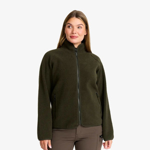 OEM Mujeres Teddy Fleece Jacket Full Zip Warm Thick Polar Fleece Prendas de abrigo para senderismo Camping Uso diario Tela transpirable suave - Product Image 1