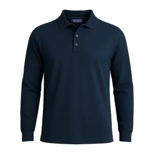 Polo a Maniche Lunghe in Piqué Personalizzata per Merchandising Promozionale - Product Image 1