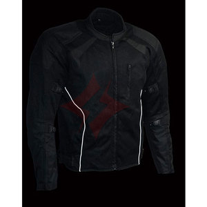 Chaqueta de Motociclista Protectora Transpirable para Todas las Estaciones, al por Mayor, Negra, de Malla Blindada, Unisex, Personalizable - Product Image 3