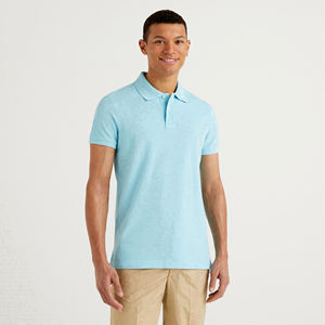 Camiseta de manga corta para hombre de alta calidad para Polo transpirable poliéster algodón logotipo personalizado patrón sólido camiseta lisa antiarrugas - Product Image 4