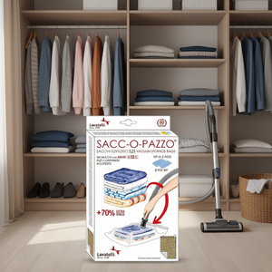 Bolsa de Vacío para Ahorrar Espacio SACCOPAZZO 525, 2 Piezas (60x90cm) para Lavatelli, Solución de Almacenamiento Eficiente - Product Image 3