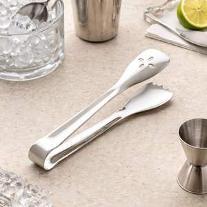 Stainless Steel Bar <b>Ice</b> Tongs Strong <b>Grip</b> Precision Tips for Cocktails Home Bar Events and Professional Serving - Product Image 5