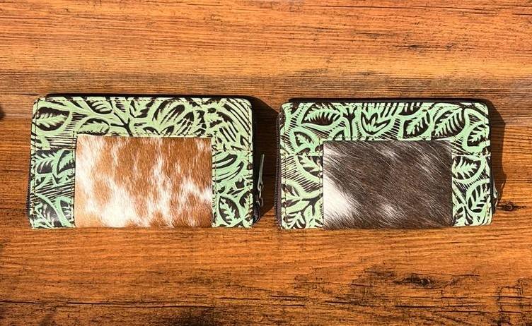 Brown With Green Embossed