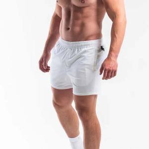 Custom Men's <b>Shorts</b> Lightweight Quick Dry Polyester Cotton Elastic Waist Drawstring Customized Size <b>White</b> Color Men's <b>Shorts</b> - Product Image 3