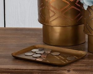 ถาดใส่น้ํามันสําเร็จรูปทองแฮนด์เมดทองเหลืองสําเร็จรูปอลูมิเนียมเหล็กถาดเสิร์ฟพร้อมดีไซน์สีทอง 2023 - Product Image 3