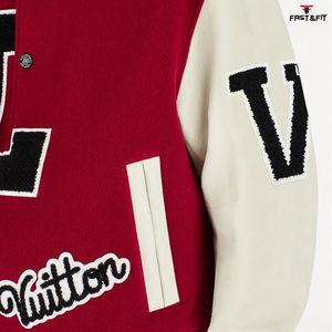Nouveautés 2026 Vente chaude Vestes de baseball d'hiver de haute qualité personnalisées pour collège unisexe en toile - Product Image 6