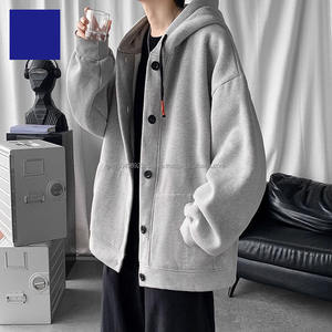 Nouveau sweat à capuche pour homme en molleton de coton de haute qualité avec étiquette tissée surdimensionnée - Product Image 3