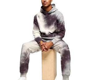 Entièrement élégant hommes cravate teinture survêtements 100% coton léger respirant qualité supérieure sur mesure hommes cravate teinture survêtement - Product Image 3