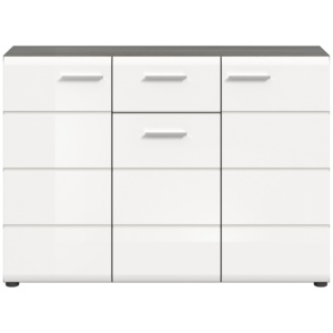 Cassettiera Design tedesco x68 b2903 collezione Salsa MDF fumo argento Replica 120x85x37cm - Product Image 2