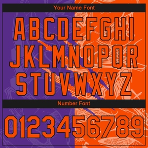 Custom Stitched Graffiti Pattern <b>Orange</b> Purple-Black Scratch Sports Pullover Sweatshirt <b>Hoodie</b> - Product Image 4