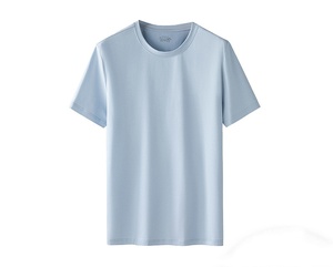 T-shirt en coton à imprimé essentiel avec logo personnalisé pour homme T-shirt oversize uni à manches courtes pour homme - Product Image 6