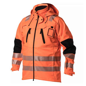 Chaquetas de Seguridad Reflectantes Personalizables de Algodón y Poliéster, ANSI Clase 2, Impermeables, de Alta Visibilidad, Ropa de Trabajo de Invierno, Mangas Largas, Protege Tu Seguridad - Product Image 4