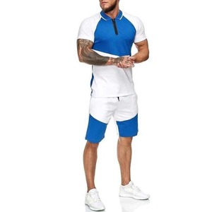 Ensemble deux pièces respirant personnalisé T-shirt et short style urbain pour homme grande taille – Collection été - Product Image 1