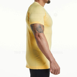Regular Fit Men Gym <b>T</b>-<b>Shirts</b> with Knitted Fabric Sweat-Absorbing & Breathable Quick Dry for Bodybuilding Fitness - Product Image 2