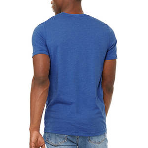 Camiseta de Manga Corta Unisex, Color Heather True Royal, de Alta Calidad, Personalizable con Impresión, Camiseta Lisa - Product Image 3