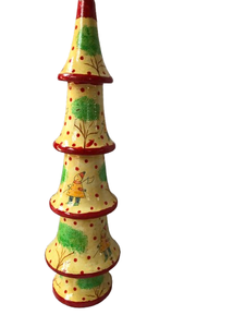 Kashmir Handmade Christmas <b>Tree</b> <b>Stand</b> Accessories Paper Mache Ornaments Baubles the Eco-Friendly Nature - Product Image 3