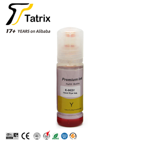 Tatux-botella a base de agua para impresora <span class=keywords><strong>Epson</strong></span> RTS 003, tinta de inyección a granel, Compatible con Color prémium, 003, L1110, L3116, L5196