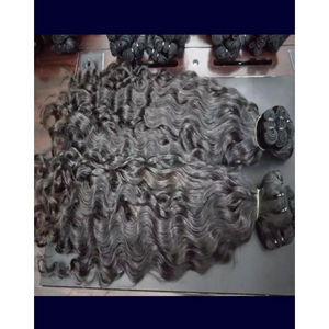 เครื่องต่อผมมนุษย์หยักศกธรรมชาติแบบไม่ผ่านกระบวนการผม100% แบบไม่ผ่านกระบวนการเดียว - Product Image 2