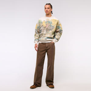 Personalizado 100% algodón peso pesado Boxy Fit pulóver con capucha de doble capa sudaderas de lana para los hombres para el invierno - Product Image 3