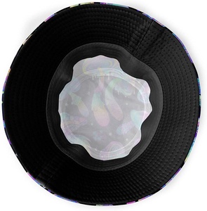 หมวกทรงบัคเก็ตสำหรับผู้ชายหมวกถักสีล้วน - Product Image 2