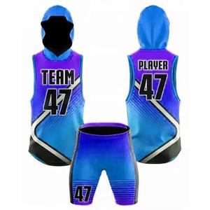 Wholesale Custom Mens Uniform 7v7 American Flag Football Uniform Set Breathable <b>Compression</b> Digital Printing Plus Size - Product Image 4