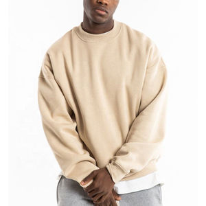 Sudadera de gran tamaño para hombre, Sudadera con cuello redondo, ropa de calle holgada, ropa informal de algodón a la moda - Product Image 4