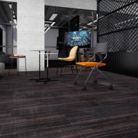 Dalles de moquette en PP de qualité professionnelle 50x50, dalles de moquette modulaires commerciales en polypropylène à boucles, revêtement de sol pour bureaux et hôtels