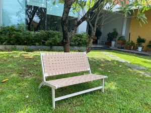 Modern Eco-Friendly Acacia Outdoor Furniture <b>Bench</b> with Comfortable Belt - Product Image 2