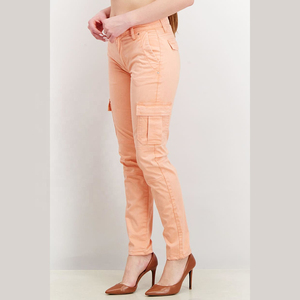 KATBROS INDUSTRY Pantalon cargo décontracté pour femme, hiver, qualité supérieure, best-seller, impression de logo personnalisé, taille élastique, tissu extensible - Product Image 3