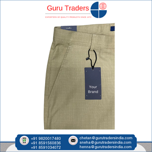 Pantalons pour hommes coupe ajustée confortable respirante Zane pour vêtements décontractés de la meilleure qualité pantalons chinos formels - Product Image 3