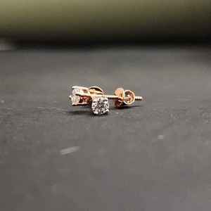 Pendientes de Diseño de Moda, Oro Sólido de 18 Quilates, Piedra de Diamante Tallada, Certificado IGI, Chapado en Oro, para Regalos del Día de San Valentín - Product Image 2