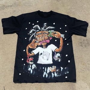 High Demanded Men T Shirt Men 100% Heavy Cotton Oversized Graphic Screen Printing Terry <b>Fabric</b> DTG Printed Slim Fit Tshirt - Product Image 4