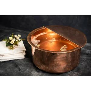 100% bols de manucure en cuivre design martelé bol de spa de pied créatif moderne design attrayant prix pas cher - Product Image 4