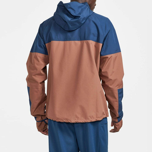 Survêtement à capuche imperméable en nylon personnalisé avec logo écologique, survêtement coupe-vent personnalisé pour hommes à Nurak - Product Image 2