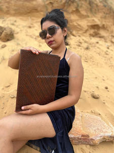 โฟลเดอร์หนังลายนูนขนาดใหญ่เป็นพิเศษแฟ้มหนังโบโฮแบบดั้งเดิมดั้งเดิมดั้งเดิมหนังเดินทางแบบมีซิปยาว - Product Image 4