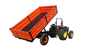 Kostenloser Versand Mini Anhänger 2-3 Tonnen 5 Tonnen Ackers chlepper Anhänger Traktor hydraulische Farm Dump Kippen Anhänger