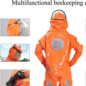 Práctica Chaqueta de traje de apicultura profesional con uniforme de sombrero para apicultores - Product Image 3